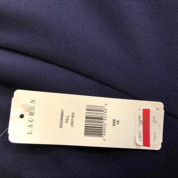 Lauren Ralph Lauren - Navy Career Dress - Picture 4 of 4